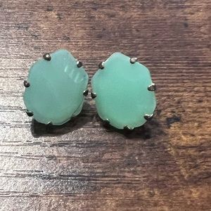 Kendra Scott chalcedony green Morgan earrings